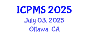 International Conference on Port and Maritime Security (ICPMS) July 03, 2025 - Ottawa, Canada