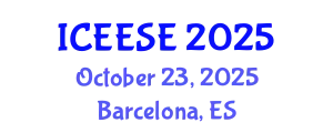International Conference on Electrical, Electronics and Systems Engineering (ICEESE) October 23, 2025 - Barcelona, Spain
