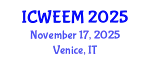 International Conference on Water, Energy and Environmental Management (ICWEEM) November 17, 2025 - Venice, Italy