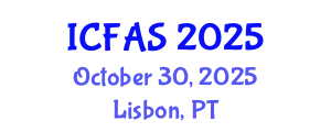 International Conference on Fisheries and Aquatic Sciences (ICFAS) October 30, 2025 - Lisbon, Portugal