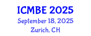 International Conference on Mathematical Biology and Ecology (ICMBE) September 18, 2025 - Zurich, Switzerland