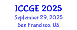 International Conference on Civil and Geological Engineering (ICCGE) September 29, 2025 - San Francisco, United States