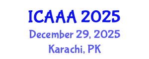 International Conference on Applied Aerodynamics and Aeromechanics (ICAAA) December 29, 2025 - Karachi, Pakistan