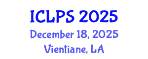 International Conference on Law and Political Science (ICLPS) December 18, 2025 - Vientiane, Laos