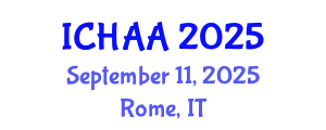 International Conference on Healthy and Active Aging (ICHAA) September 11, 2025 - Rome, Italy