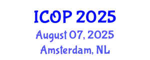 International Conference on Optics and Photonics (ICOP) August 07, 2025 - Amsterdam, Netherlands