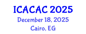 International Conference on Advances in Chemistry and Applied Chemistry (ICACAC) December 18, 2025 - Cairo, Egypt