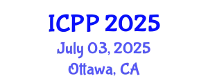 International Conference on Pharmacy and Pharmacology (ICPP) July 03, 2025 - Ottawa, Canada