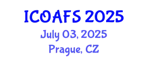 International Conference on Organic Agriculture and Food Security (ICOAFS) July 03, 2025 - Prague, Czechia