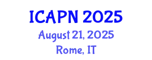 International Conference on Ageing, Psychology and Neuroscience (ICAPN) August 21, 2025 - Rome, Italy