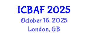 International Conference on Banking, Accounting and Finance (ICBAF) October 16, 2025 - London, United Kingdom