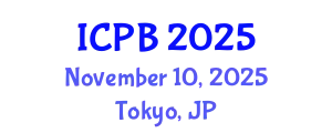 International Conference on Proteomics and Bioinformatics (ICPB) November 10, 2025 - Tokyo, Japan