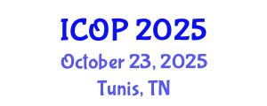 International Conference on Optics and Photonics (ICOP) October 23, 2025 - Tunis, Tunisia