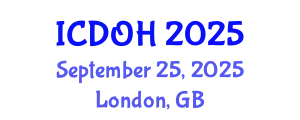 International Conference on Dental and Oral Health (ICDOH) September 25, 2025 - London, United Kingdom