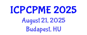 International Conference on Physical Coastal Processes, Management and Engineering (ICPCPME) August 21, 2025 - Budapest, Hungary