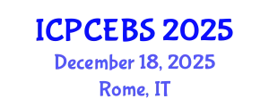International Conference on Psychology, Cognitive, Education and Behavioral Sciences (ICPCEBS) December 18, 2025 - Rome, Italy
