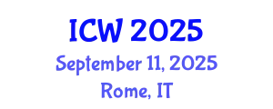 International Conference on Wastewater (ICW) September 11, 2025 - Rome, Italy