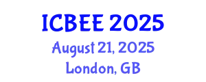 International Conference on Biological and Environmental Engineering (ICBEE) August 21, 2025 - London, United Kingdom