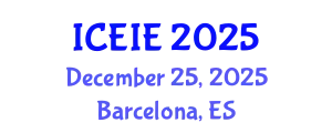International Conference on Electronics and Information Engineering (ICEIE) December 25, 2025 - Barcelona, Spain