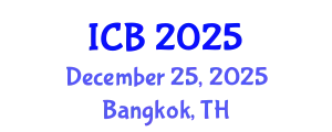 International Conference on Biosensors (ICB) December 25, 2025 - Bangkok, Thailand