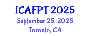 International Conference on Active Food Packaging Technologies (ICAFPT) September 25, 2025 - Toronto, Canada
