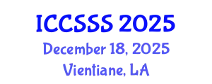 International Conference on Computer Science and Service System (ICCSSS) December 18, 2025 - Vientiane, Laos