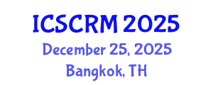 International Conference on Stem Cells and Regenerative Medicine (ICSCRM) December 25, 2025 - Bangkok, Thailand