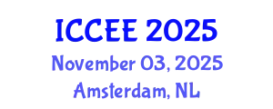 International Conference on Computer and Electrical Engineering (ICCEE) November 03, 2025 - Amsterdam, Netherlands