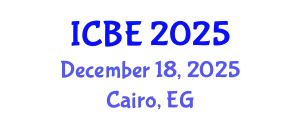International Conference on Biomedical Engineering (ICBE) December 18, 2025 - Cairo, Egypt