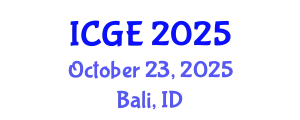 International Conference on Green Energy (ICGE) October 23, 2025 - Bali, Indonesia