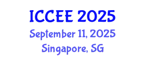 International Conference on Civil and Environmental Engineering (ICCEE) September 11, 2025 - Singapore, Singapore