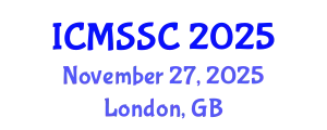 International Conference on Mathematics, Statistics and Scientific Computing (ICMSSC) November 27, 2025 - London, United Kingdom