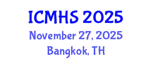 International Conference on Medical and Health Sciences (ICMHS) November 27, 2025 - Bangkok, Thailand