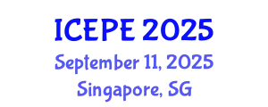 International Conference on Electrical and Power Engineering (ICEPE) September 11, 2025 - Singapore, Singapore