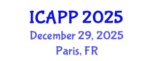 International Conference on Adolescent Psychiatry and Psychology (ICAPP) December 29, 2025 - Paris, France