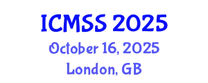 International Conference on Mathematical and Statistical Sciences (ICMSS) October 16, 2025 - London, United Kingdom