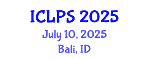International Conference on Law and Political Science (ICLPS) July 10, 2025 - Bali, Indonesia