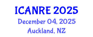 International Conference on Agricultural and Natural Resources Engineering (ICANRE) December 04, 2025 - Auckland, New Zealand