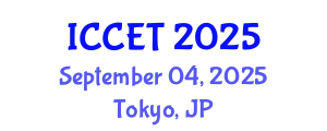 International Conference on Chemical Engineering and Technology (ICCET) September 04, 2025 - Tokyo, Japan