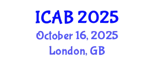 International Conference on Agriculture and Biotechnology (ICAB) October 16, 2025 - London, United Kingdom
