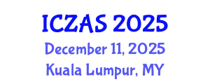 International Conference on Zoology and Animal Science (ICZAS) December 11, 2025 - Kuala Lumpur, Malaysia