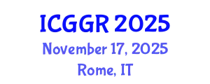 International Conference on Genetics and Genome Research (ICGGR) November 17, 2025 - Rome, Italy
