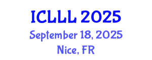 International Conference on Languages, Literature and Linguistics (ICLLL) September 18, 2025 - Nice, France