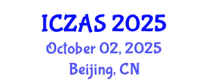 International Conference on Zoology and Animal Science (ICZAS) October 02, 2025 - Beijing, China