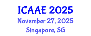 International Conference on Aerospace and Aviation Engineering (ICAAE) November 27, 2025 - Singapore, Singapore