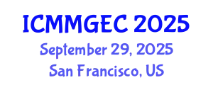 International Conference on Music, Musical Gestures and Embodied Cognition (ICMMGEC) September 29, 2025 - San Francisco, United States