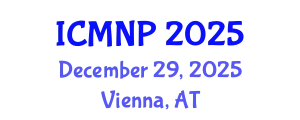 International Conference on Microelectronics, Nanoelectronics and Photonics (ICMNP) December 29, 2025 - Vienna, Austria