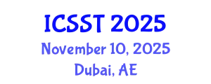 International Conference on Sensor Science and Technology (ICSST) November 10, 2025 - Dubai, United Arab Emirates