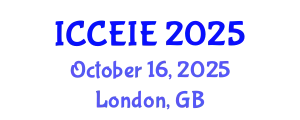 International Conference on Communication and Electronic Information Engineering (ICCEIE) October 16, 2025 - London, United Kingdom