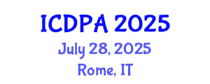 International Conference on Developmental Psychology and Adolescence (ICDPA) July 28, 2025 - Rome, Italy